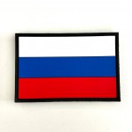 Нашивка PVC/ПВХ с велкро Флаг России размер 90х60